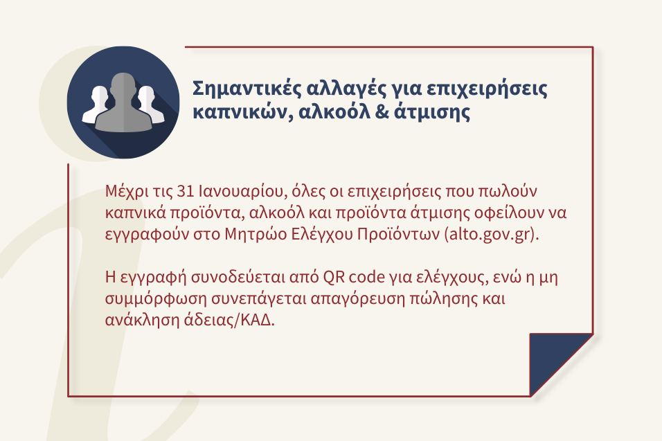 Υποχρεωτική εγγραφή επιχειρήσεων στο alto.gov.gr έως 31 Ιανουαρίου